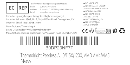 Thermalright Peerless Assassin 120 SE V2 CPU Cooler, TL-C12C 120mm Fans, 1850RPM, 6 Heat Pipes, for AMD AM4/AM5 & Intel LGA 1700/1851 - Image 9