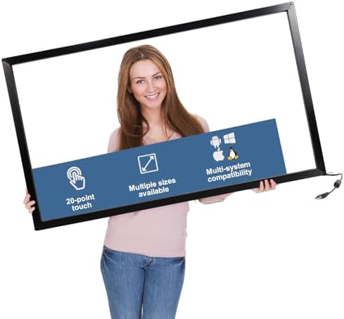32-Inch Infrared Touch Frame – Driver-Free Plug & Play Touch Screen Panel, Anti-Glare & High Sensitivity, Compatible with Touch Screen TVs, Smart Boards, Industrial Monitors (Black, 32 in) 32-Inch Infrared Touch Frame – Driver-Free Plug & Play Touch Screen Panel, Anti-Glare & High Sensitivity, Compatible with Touch Screen TVs, Smart Boards, Industrial Monitors (Black, 32 in)
