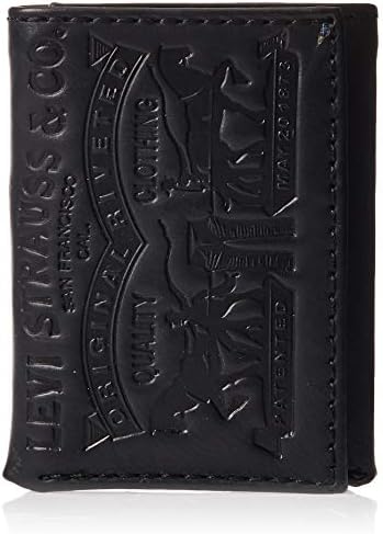 Levi's Men's RFID Trifold Wallet - Sleek and Slim Includes ID Window and Credit Card Holder