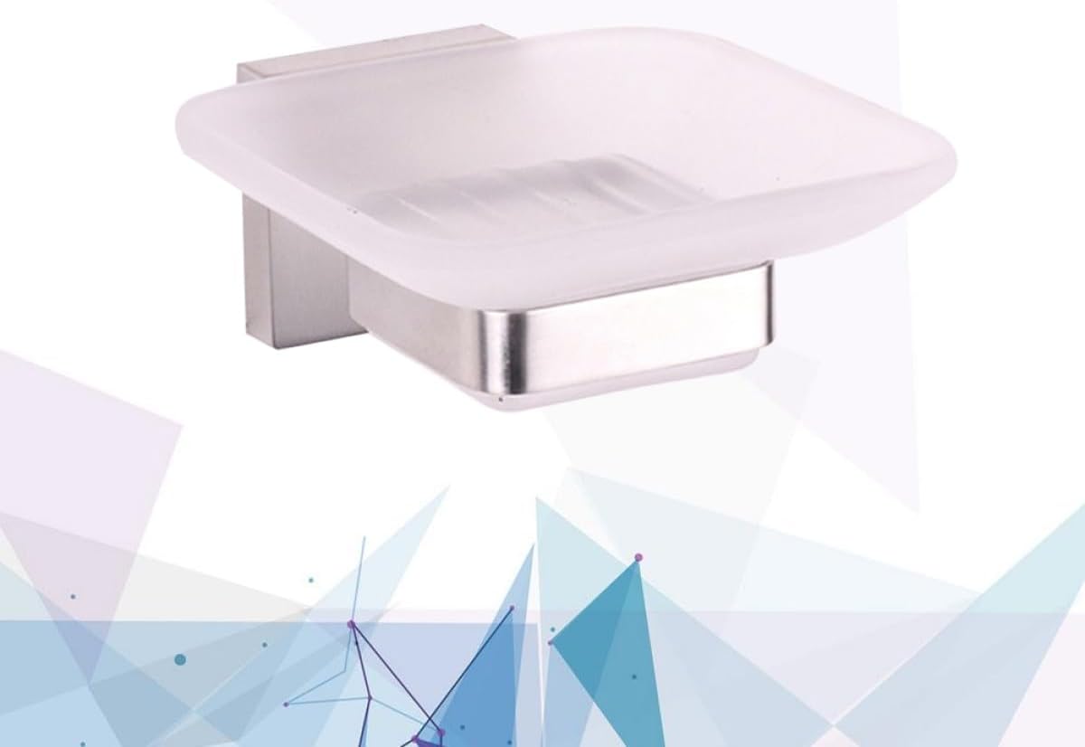TOYANDONA 304 Stainless Steel Soap Dish Wall Mount Brushed Soap Holder Rustproof for Shower Sink