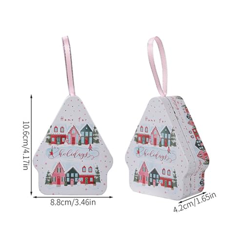 Boîtes de rangement Noël étain de qualité supérieure avec couvercle