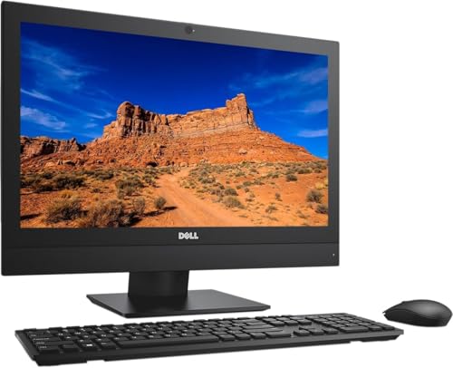 Dell OptiPlex 5250 All-in-One Desktop Computer 21.5' FHD, Intel Core i3-7100, 256GB SSD, 8GB RAM, HDMI, DisplayPort, WiFi, BT, Keyboard & Mouse, AIO PC Windows 11 Pro (Renewed)