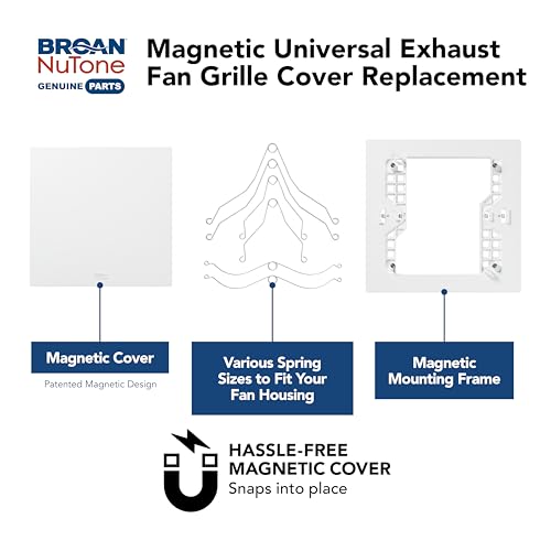 Image of Broan-NuTone RCM700 Magnetic Universal CleanCover Bath Fan Replacement Magnetic Grille
