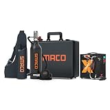 SMACO Mini-Tauchflaschen-Kit 1L Tauchflasche Unterstützt 15–20 Minuten Unterwasser-Atemgerät, Kleine Tauchflasche Tauchen Sauerstoffflasche Tauchpaket für Unterwasserarbeiten, Paket-D(Schwarz)