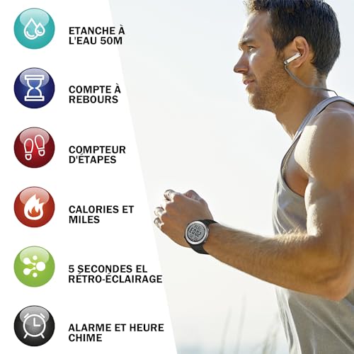 Montre podomètre pour personnes âgées sans Bluetooth à offrir - 3