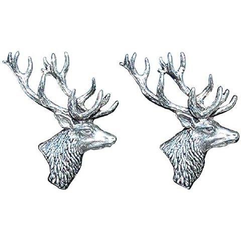 Pewter Stags Head Cufflinks for Weddings Cover