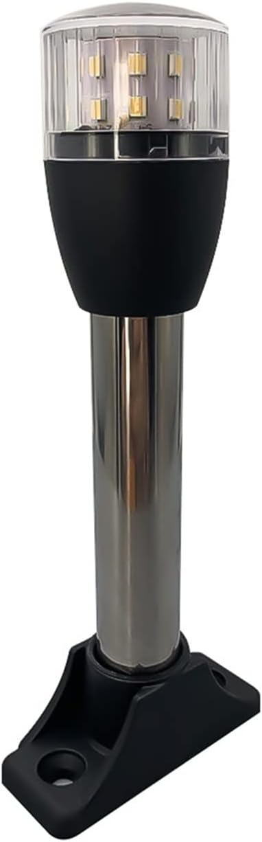 Stern Light Boat Anchor Light Boat White LED All Round Marine 10/30V Pole Light Fold Down Masthead Anchor Lamp Industry Leading Optical Design (Color : LT01121 158mm Size : 1) (LT01122 212mm 1)