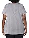 Just My Size Women's Plus-Size Short Sleeve Crew Neck Tee, Light Steel USA, 1X