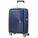 American Tourister Soundbox - Spinner S Expandible Maleta de Cabina, 55 cm, 35.5/41 L, Azul (Midnight Navy)