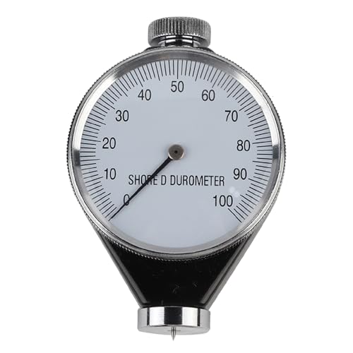 Rubber Hardness Tester, Type D Rubber Tire Durometer Hardness Tester Meter 0-100 HA (D Type)