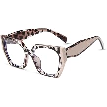Oversize Reading Glasses for Women, Stylish Frame Womens Readers, Blue Light Blocking Glasses, Computer Glasses