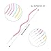 48 Pieces Twisty Birthday Spiral Cake Candles with Holders Long Thin Curly Coil Metallic Cake Cupcake Candles for Birthday Wedding Party Decoration(Colorful)