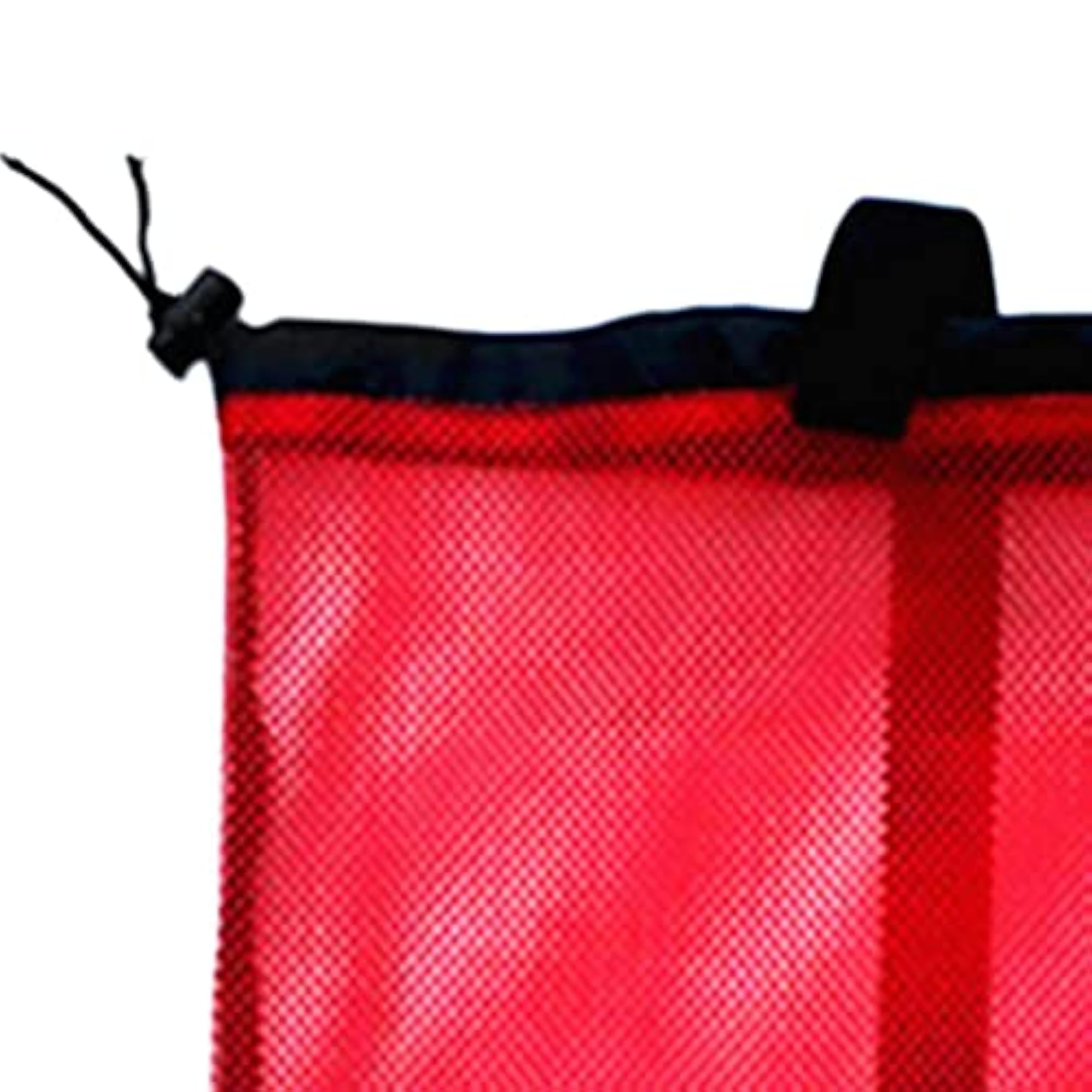 Drawstring Mesh Bag for Scuba Diving Equipment, Red