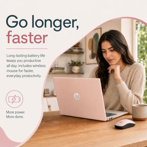 Image of HP Essential 15 Laptop, 32GB RAM, 1TB Storage, AMD Ryzen 3, Wireless Mouse