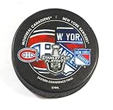 2014 Stanley Cup Playoffs Eastern Conference Final Canadiens vs Rangers Puck - Hockey Cards
