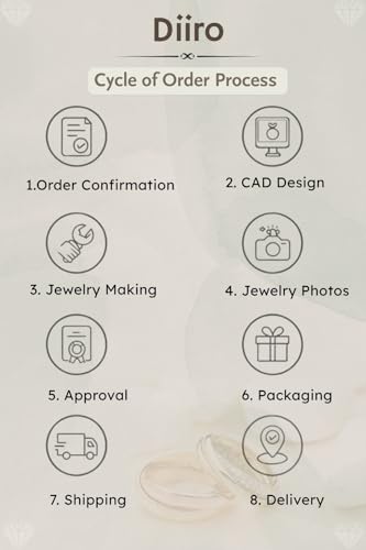 Diiro Anniversary Ring for Women Moissanite 14K Yellow Gold Plated Cushion Cut Solitaire Diamond Engagement Ring – Jewelry for Women4