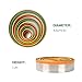 Alimat PluS Round Cookie Biscuit Cutter Set, 12 Pack Pastry Cutters in Graduated Sizes for Donut, Dough, Fondant, Clay, Stainless Steel Circle Cutter Cake Ring Molds with Colorful Rubber Coating