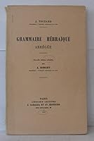 Grammaire Hebraique Abregee: Nouvelle Edition Refondue Par A. Robert 2850210226 Book Cover