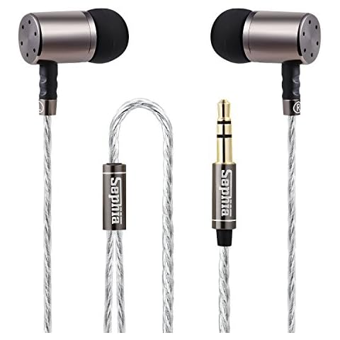sephia Wired Earphones Headphones with 3.5mm Jack Case Noise Isolating Earbuds Stereo Tangle Free Cable 3.5mm Jack Cover
