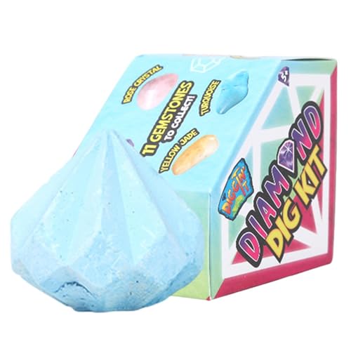 Kit De Excavación De Piedras Preciosas - Juguete Científico Para Niños, Colección Real Rock | Herramienta Educativa De Excavación De Arqueología Y Geología, Conjunto De Aprendizaje De Actividades De D