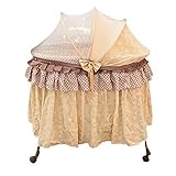 XJJUN-Cunas Adosadas Mosquitero Rueda Universal Móvil Plega