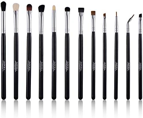 Eye Makeup Brush Set by Impora London. Includes - Eyeshadow Brushes, Blending Brush, Crease Brush, Eyeliner Brush & more [12 Brushes].