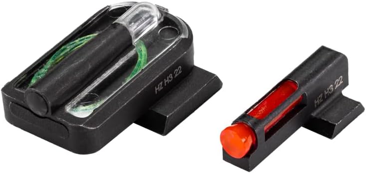 HIVIZ FastDot H3 Tritium/Fiber-Optic Sight Set – High-Visibility Day/Night Sights for Glock, SIG, Ruger, Taurus, Smith & Wesson, Canik, Springfield