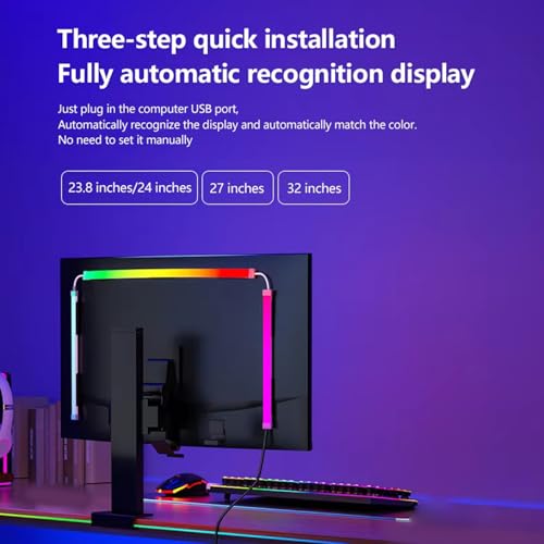 Cinta de LED USB RGB para monitor PC 49 pulgadas miniatura 3