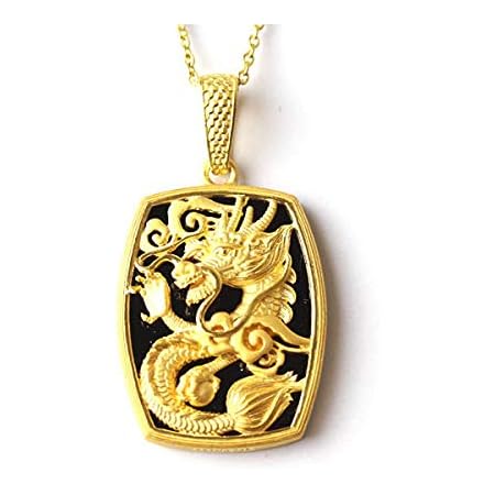 Amazon Primagold プリマゴールド 24金メンズジュエリー 純金ペンダント一粒ダイヤ入り龍モチーフ ネックレス紐付き 24k 純金 K24メンズ 男性用 イエローゴールド ネックレス 通販