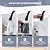 WEWE Black Kitchen Faucet with Soap Dispenser, Kitchen Sink Faucet with Pull Down Sprayer 3 Modes Stainless Steel with WEWE Matte Black Drinking Water Faucet