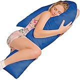 Traumreiter Seitenschläferkissen Visco J Form,L langes Wendekissen mit Memory Foam Stütze...