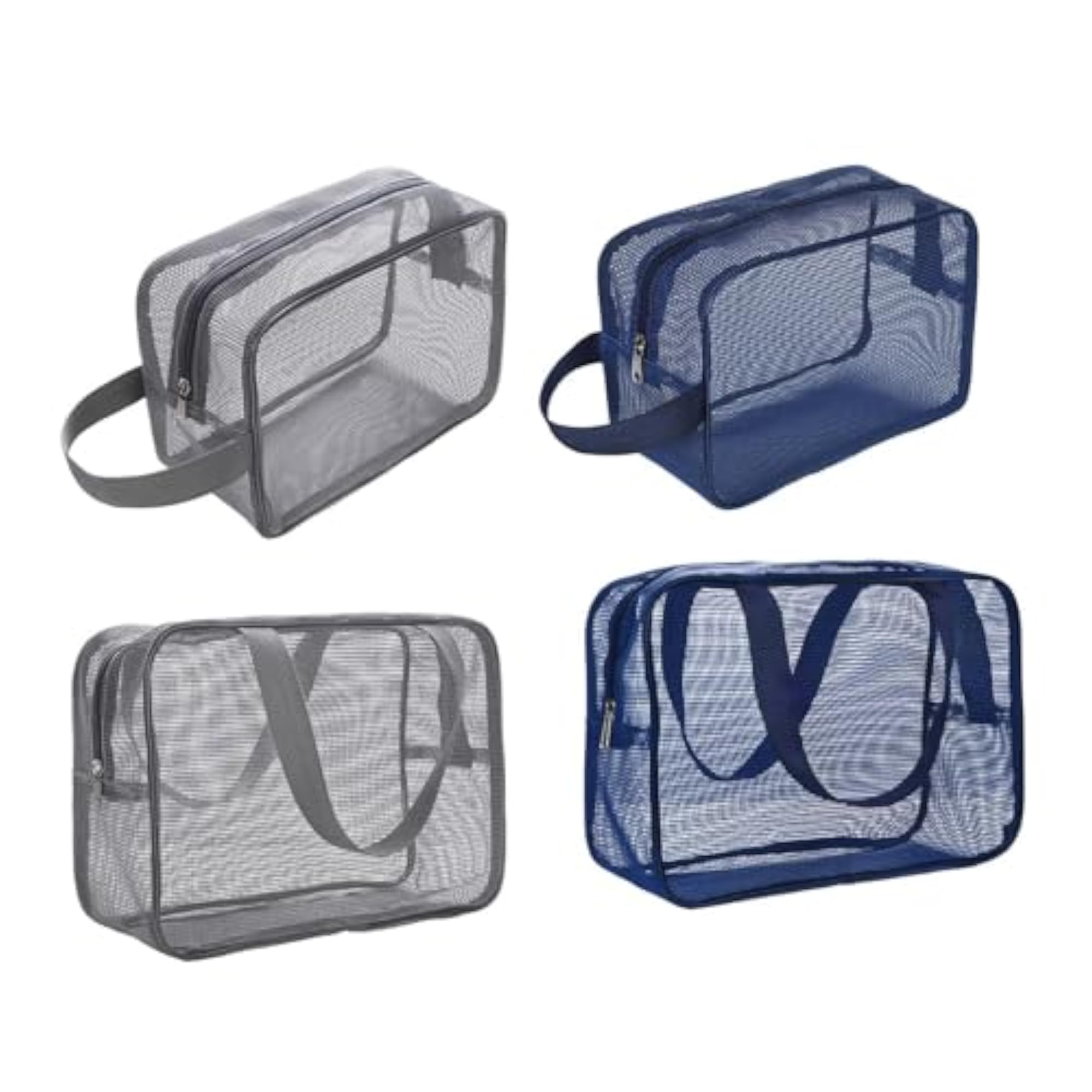 Mesh Toiletry Bag Grooming Bag for Beauty Storage