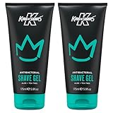 King of Shaves Antibacterial Shaving Gel for Men - 150ml TWIN-PACK