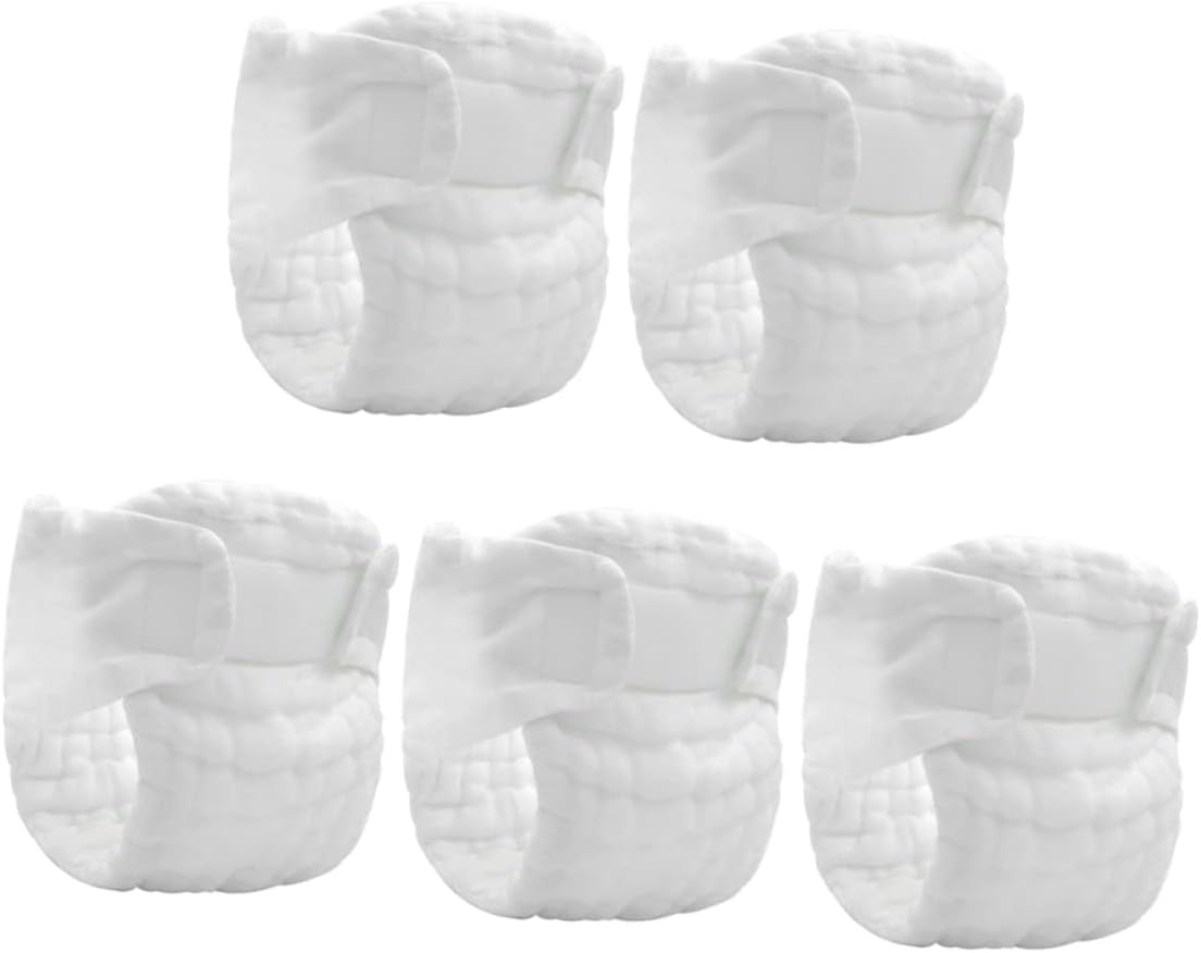 KOMBIUDA Washable Newborn Diapers 5pcs Cloth Diaper Inserts Coterie Newborn Cloth Pants