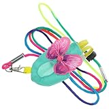 CIYODO Ensemble et Laisse pour Perroquet et Oiseau de Compagnie Couche-Culotte pour Oiseaux de vol pour Petits Oiseaux Couches pour calopsittes lavables Facilement