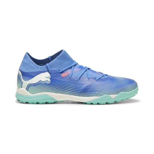 PUMA Men's Future 7 Match Turf Training Sneaker, Bluemazing White-Electric Peppermint, 8.5