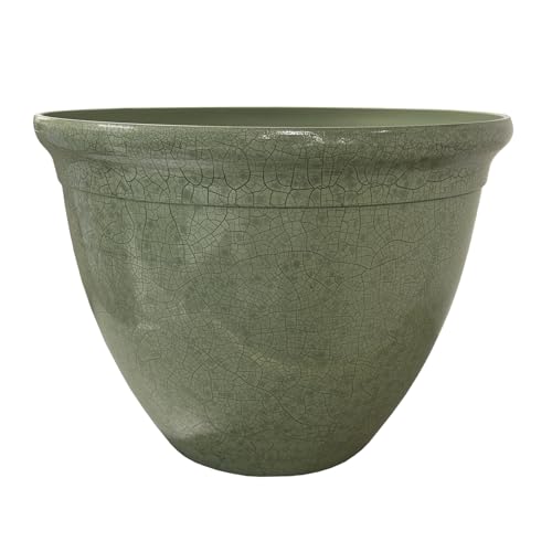 The HC Companies 14 Inch Tucson Round Planter Pots with