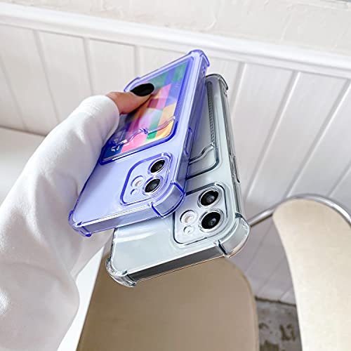 Tuokiou Compatible with iPhone 15 Case, Clear Protective Card Slot Cases, Slim Fit Drop Resistant Soft TPU Wallet Case with Bumper,Cute Card Holder Pocket Cases for iPhone 15 6.1 Inch (Pink) by Tuokiou - Image 6