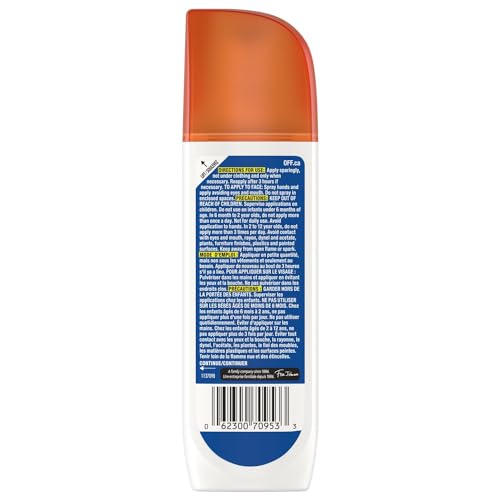 OFF! FamilyCare Insect and Mosquito Repellent, Bug Spray with 7% Deet, Ideal Camping, Hiking, and Hunting Essentials, Bug Repellent Safe for Clothing, Summer Scent, 175mL (Packagin image 2