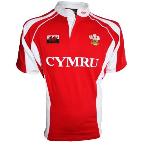 FASHION REVIEW [X-Large] New Origin Mens Welsh Cymru Wales Hacker Grandad Collar Rugby Casual T-Shirt TOP Red Cover