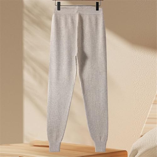 DBFBDTU Knitted Men's Wool Pants Casual and Comfortable Stripped Wool Pants Solid Warm Trousers4