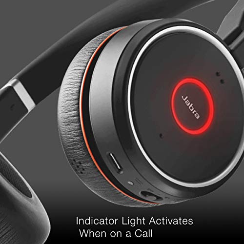Jabra Evolve 75 Bluetooth Headset Uc Bundle, Active Environmental Canceling, Wall Charger, Usb Dongle, Charging Stand - Compatible W/Softphone Voice & Video Apps, Mobile, Tablets, Mac, Pc Headphones #TOP2