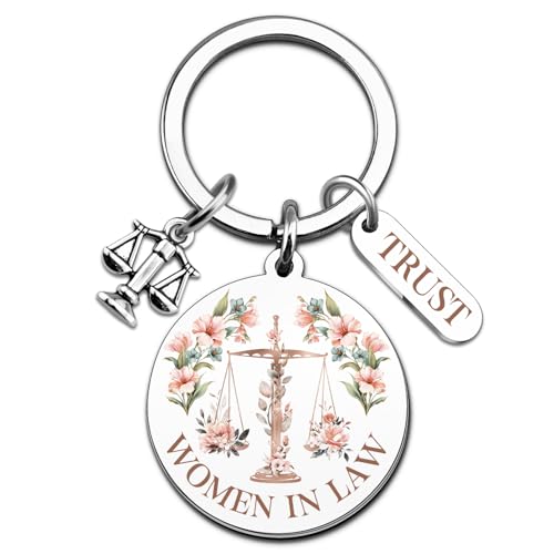 VIESUJI Lawyer Gifts for Women Men Laws Student Paralegal Attorney Law School Essentials Women in Law Keychain for Graduation Birthday Christmas