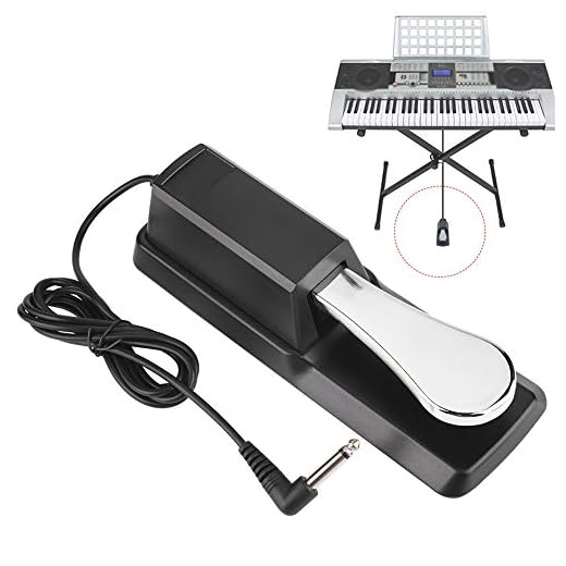 Vendite Pazze Pedale sustain della tastiera; Resistente smorzatore per tastiera; Stabile Metallo Robusto per Tastiera Elettronica Pianoforte Digitale