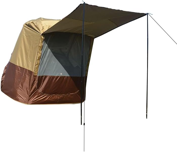 Camper Shade Awning Canopy with Complete Kits for GMC Acadia/Canyon/Hummer/Savana/Sierra/Sierra EV/Sierra HD, Waterproof UV Protection, Easy Set Up, Ultra-Durable Camping Tent