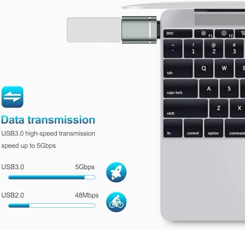 Image of rts 3 Pack High-Speed Data Transfer USB 3.0 Type C OTG Adaptor Compatible with Smartphone Laptops MacBook Tablets Chargers Notebook iPad iPhone17 16 15, Samsung Galaxy S26 S25 and More Type C Devices