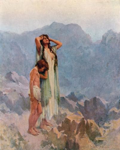 Cartel impreso Agar e Ismael de William Ladd Taylor lienzo decorativo premium 60x90