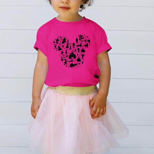 Image of Magic Kingdom Shirts for Girls Magical Castle Fairy Graphic Cute T Shirt Kids Holiday Family Vacation Trip Tee Tops