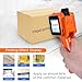 ZHONGMIN Handheld Inkjet Printer with 42ml Quick-Drying Ink Cartridge, 0.5 Inch Nozzle Ink Jet Coding Machine for EXP Date/Batch Number/QR Code/Barcode/Logo/Text (ZM-C12mini) (Orange)