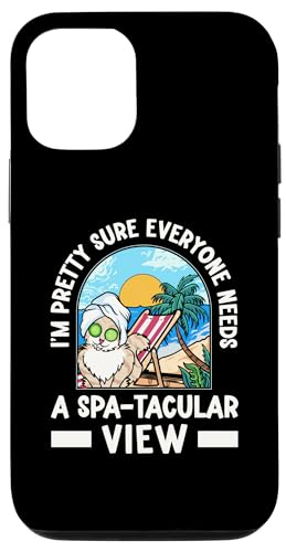 iPhone 14 Funny Wellness Retreat Luxury Spa Cat Lovers Healing